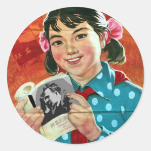 Read More Books, Read Good Books Classic Round Sticker