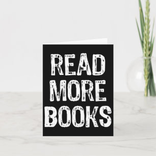 Read More Books Reading Reader Lovers Gift Christm Card