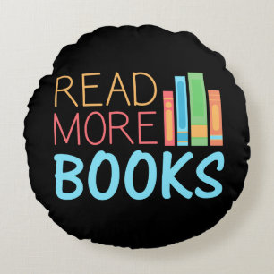 Read More Books Round Pillow