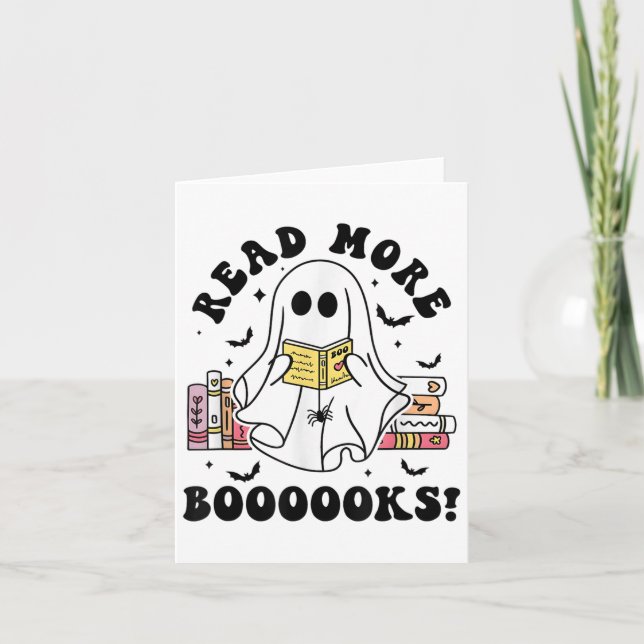 Read More Books Spooky Boo Book Lovers Halloween L Card (Front)