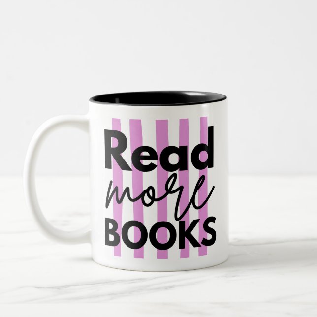 Read More Books Two-Tone Coffee Mug (Left)