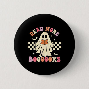 Read More Boooooks Cute Ghost Read More Boooooks H 2 Inch Round Button