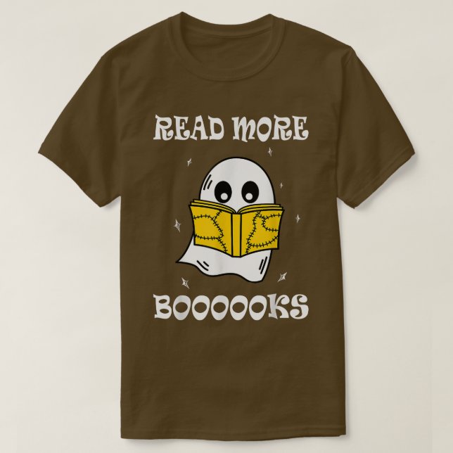 Read more boooooks Cute Ghost Read more boooooks H T-Shirt (Design Front)