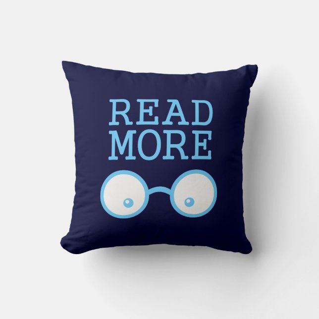Read More Throw Pillow (Front)