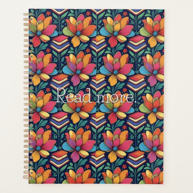 Read More with Flowers Planner (Front)