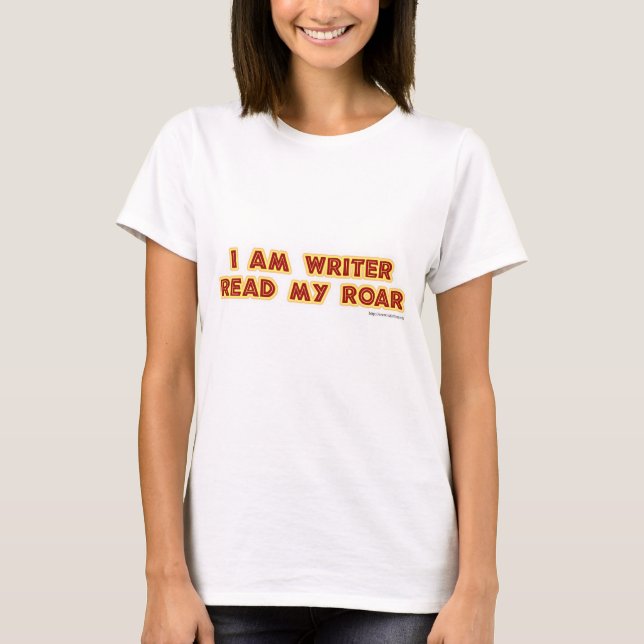 Read My Roar Author Slogan Design T-Shirt (Front)