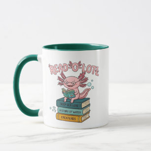 Read O Lotl Axolotl Mug - Funny Bookworm Coffee Gi