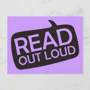 Read Out Loud Postcard
