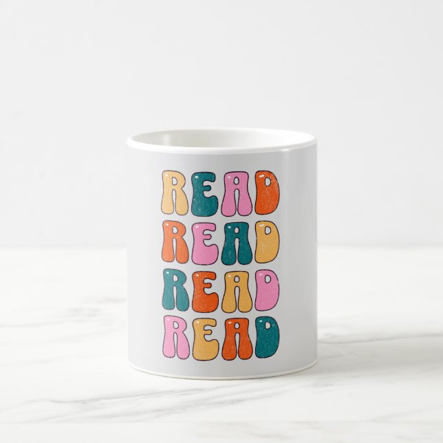 Read Read Read Read Coffee Mug (Center)