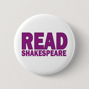 Read Shakespeare 2 Inch Round Button