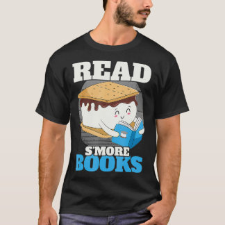 Read Smore Books Camping Bookworm Boy Cute Librari T-Shirt