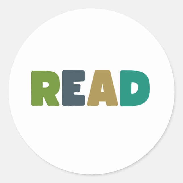 read. Stickers & Labels (Front)
