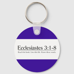 Read the Bible Ecclesiastes 3:1-8 Keychain