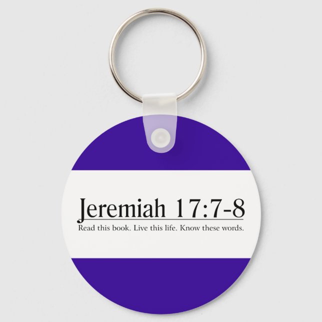 Read the Bible Jeremiah 17:7-8 Keychain (Front)