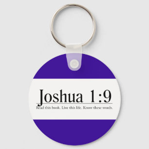 Read the Bible Joshua 1:9 Keychain