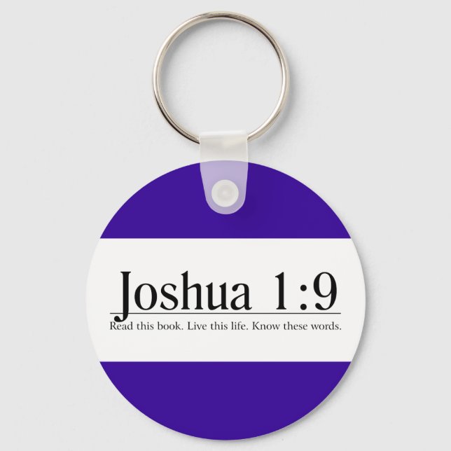 Read the Bible Joshua 1:9 Keychain (Front)