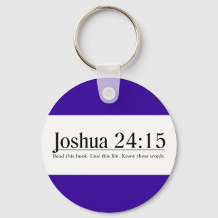 Read the Bible Joshua 24:15 Keychain