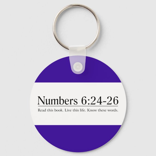 Read the Bible Numbers 6:24-26 Keychain (Front)