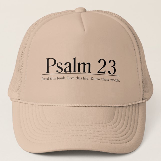 Read the Bible Psalm 23 Trucker Hat (Front)