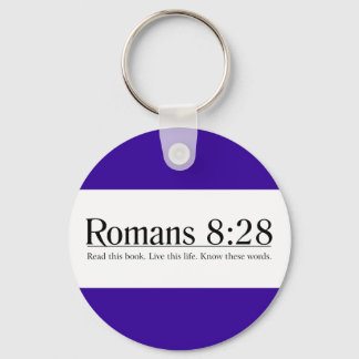 Read the Bible Romans 8:28 Keychain