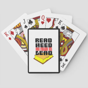 Read the holy bible and follow its lead playing cards