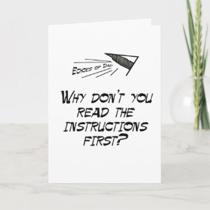 Read the instructions card