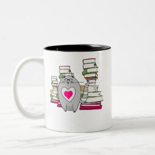 Read the Room Cat Two-Tone Coffee Mug