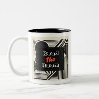 Read the room Two-Tone coffee mug