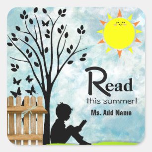 Read This Summer Customized Teacher Stickers