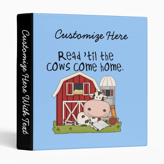Read 'til The Cows Come Home Binder (Front/Spine)