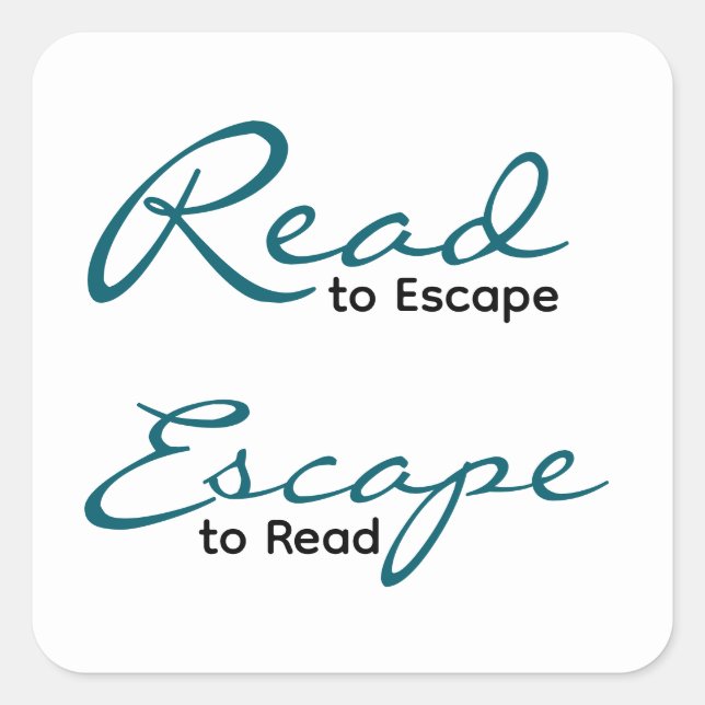 Read to Escape Sticker | Literary Gift (Front)