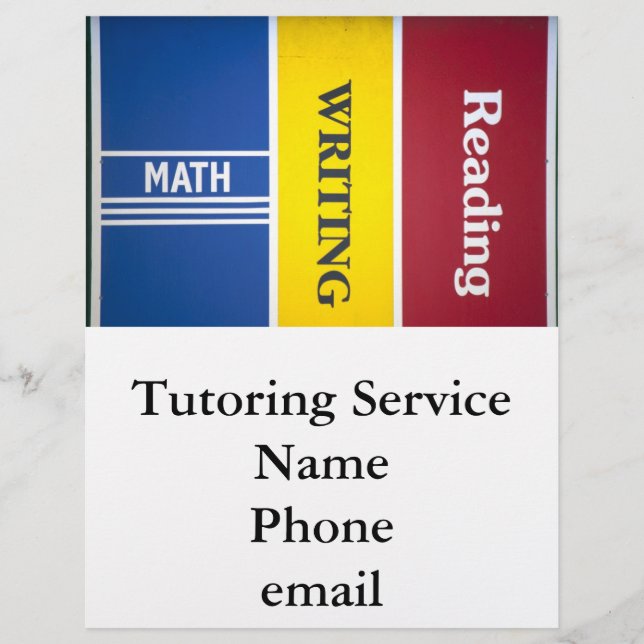 Read write math flyer customizable (Front)