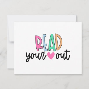 Read Your Heart Out Cute for Teacher Women Love Re Holiday Card