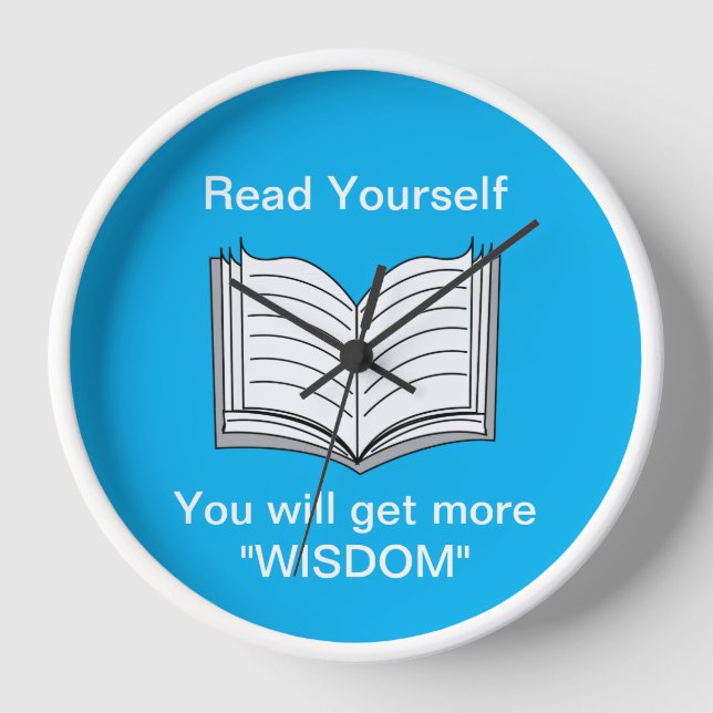 Read Yourself Inspirational Quote Clock (Front)