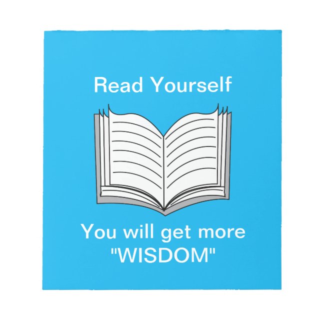 Read Yourself Inspirational Quote Notepad (Front)