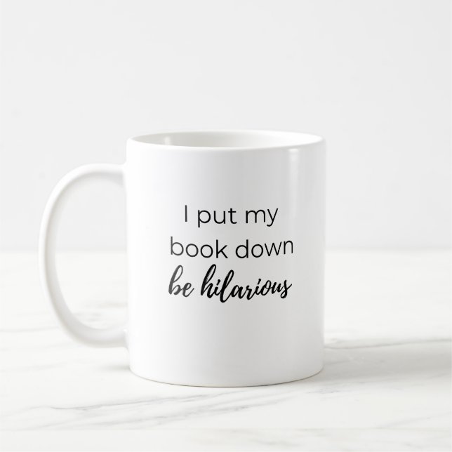 reader funny bookworm librarian book club reading coffee mug (Left)