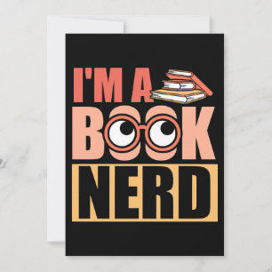 Reader Gift I Am A Book Nerd Thank You Card