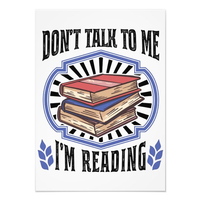 Reader Gift I Am Reading Books Photo Print (Front)