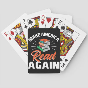 Reader Gift Make America Read Again Playing Cards