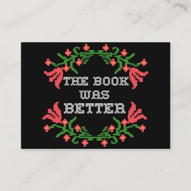 Reader Gift The Book Was Better Business Card (Front)