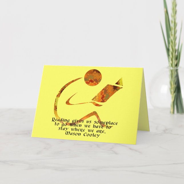 Reader Golden Quote Blank Card (Front)