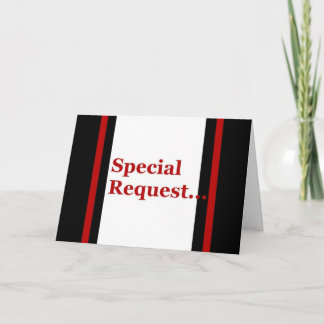 READER  Invitation with Red Stripes