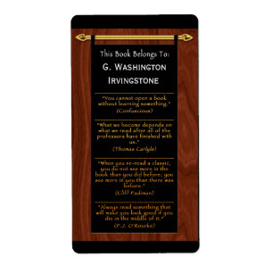 Reader’s Quotes (Personalized Bookplate)