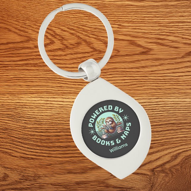 Reader Sloth. Unique Gift for Book Lover Keychain (Creator Uploaded)