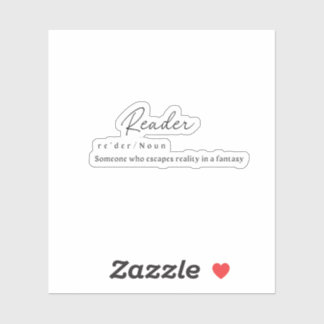 Reader W/ Definition Sticker