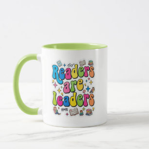 Readers are leaders - book lover reading mug