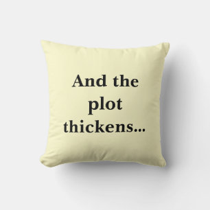 Reader's cushion, And the plot thickens.. Throw Pillow