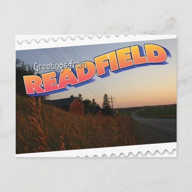 Readfield, Wisconsin farm Postcard (Front)