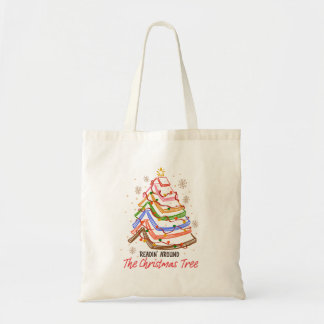 Readin' Around The Christmas Tree Book Lover Tote Bag