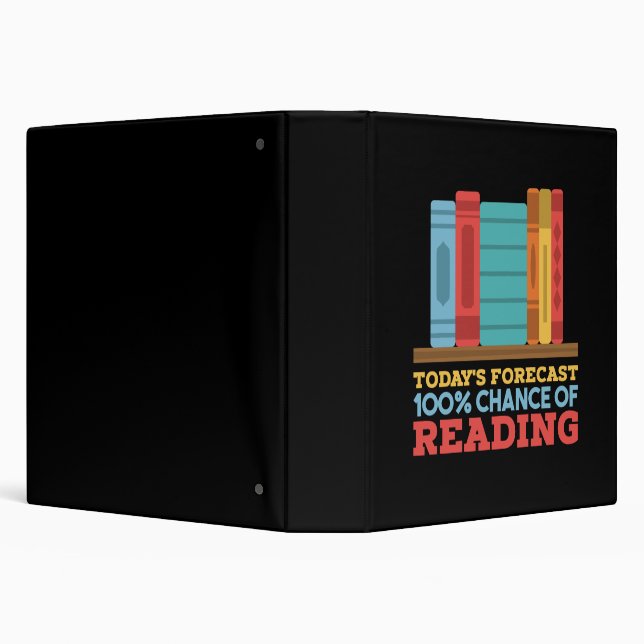 Reading - 100% Chance of Reading Funny Book Binder (Background)